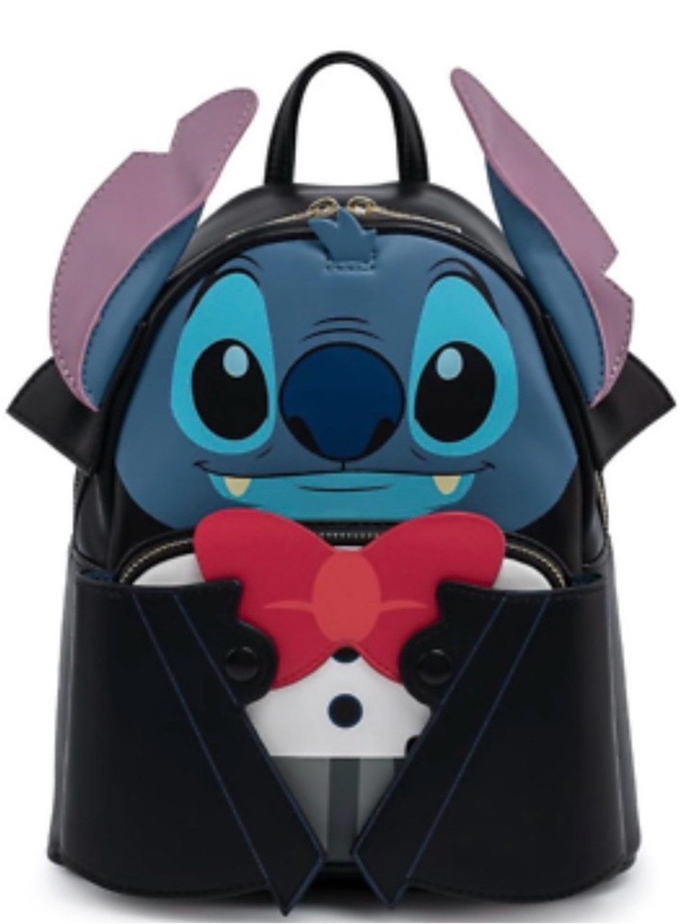 Loungefly Kids Vampire Stitch Mini Backpack in Blue, Black & Pink